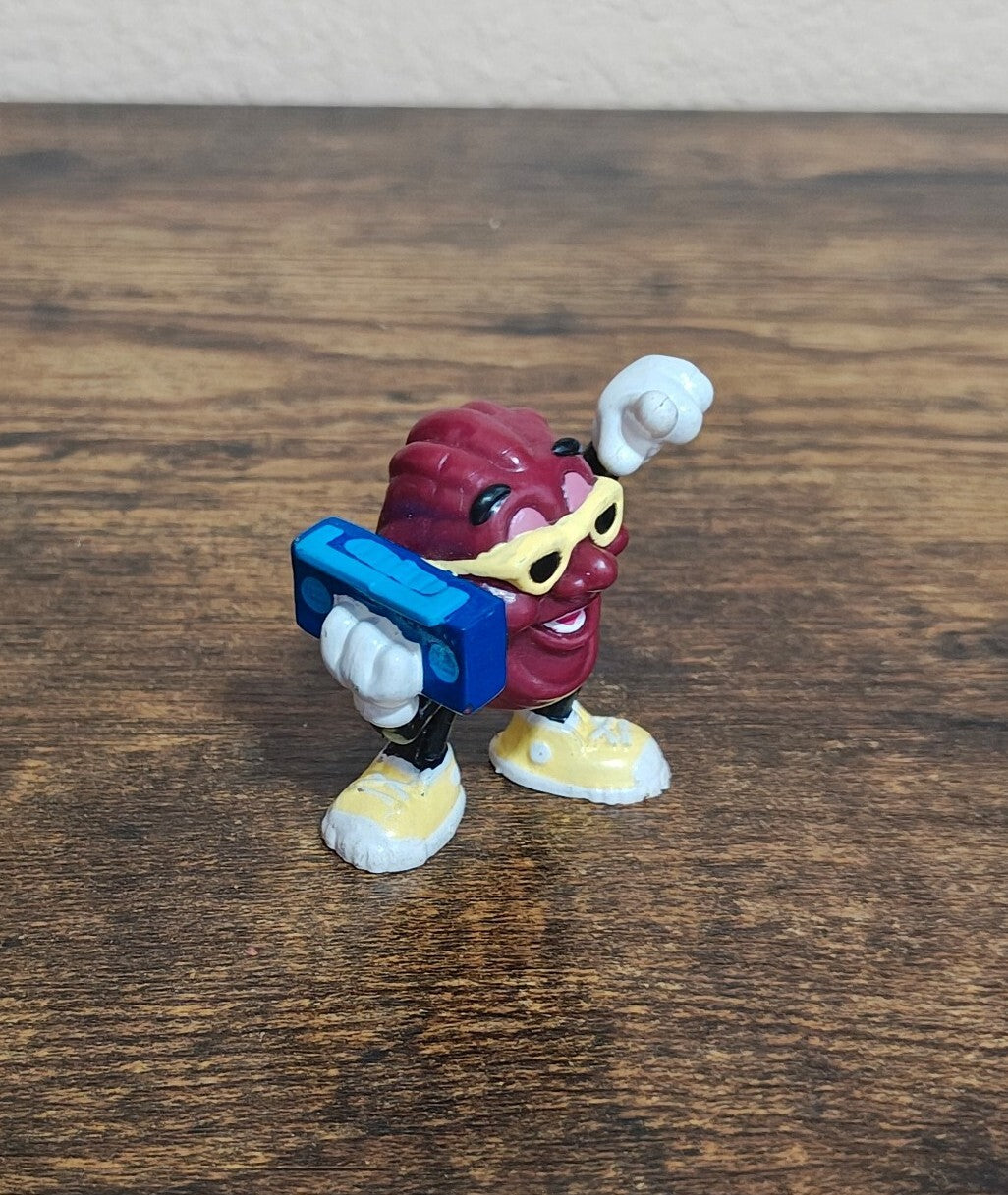 1988 Captain Toonz California Raisin With Boombox Figurine
