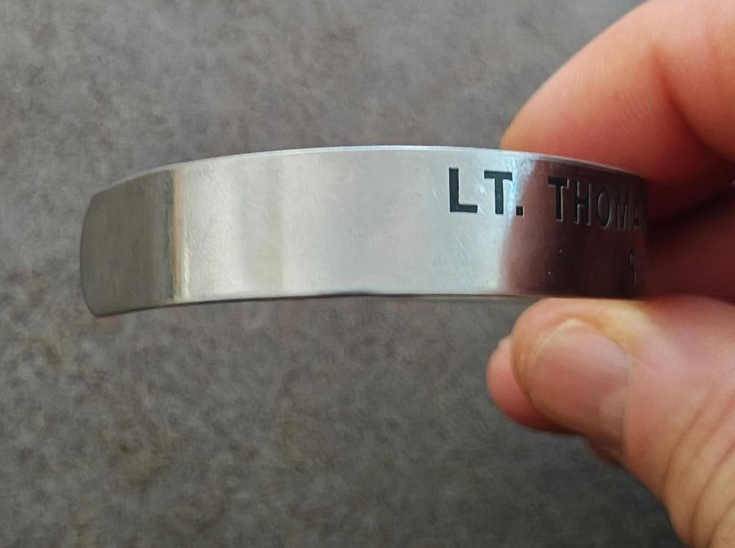 1960s Vintage POW/MIA Memorial Silver Tone Cuff Bracelet.