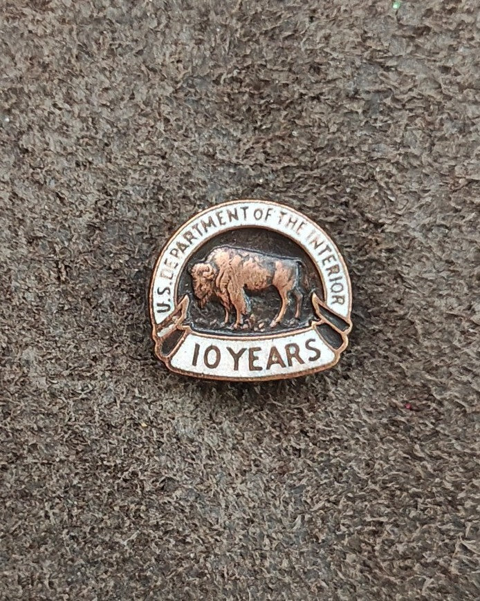 1960s/70s U.S. Department of The Interior 10-Year Service Pin