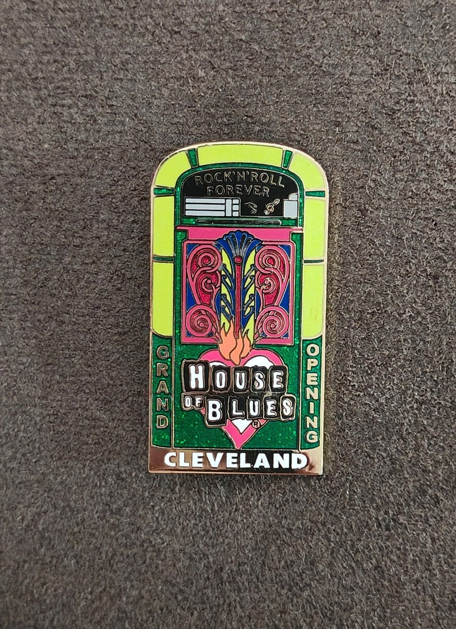 2004 Official Commemorative House of Blues Cleveland Grand Opening Gold Tone Pin
