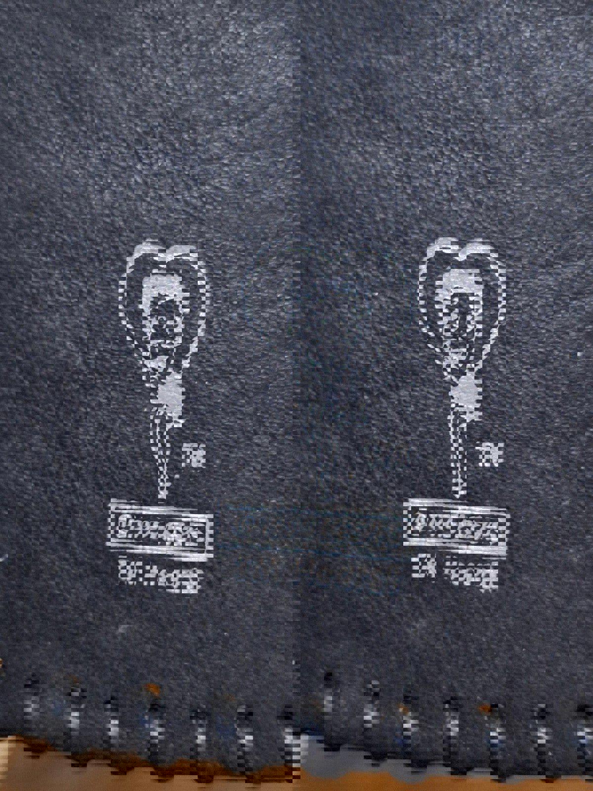 1995 Betty Boop Black Embroidered Genuine Leather Coin Purse