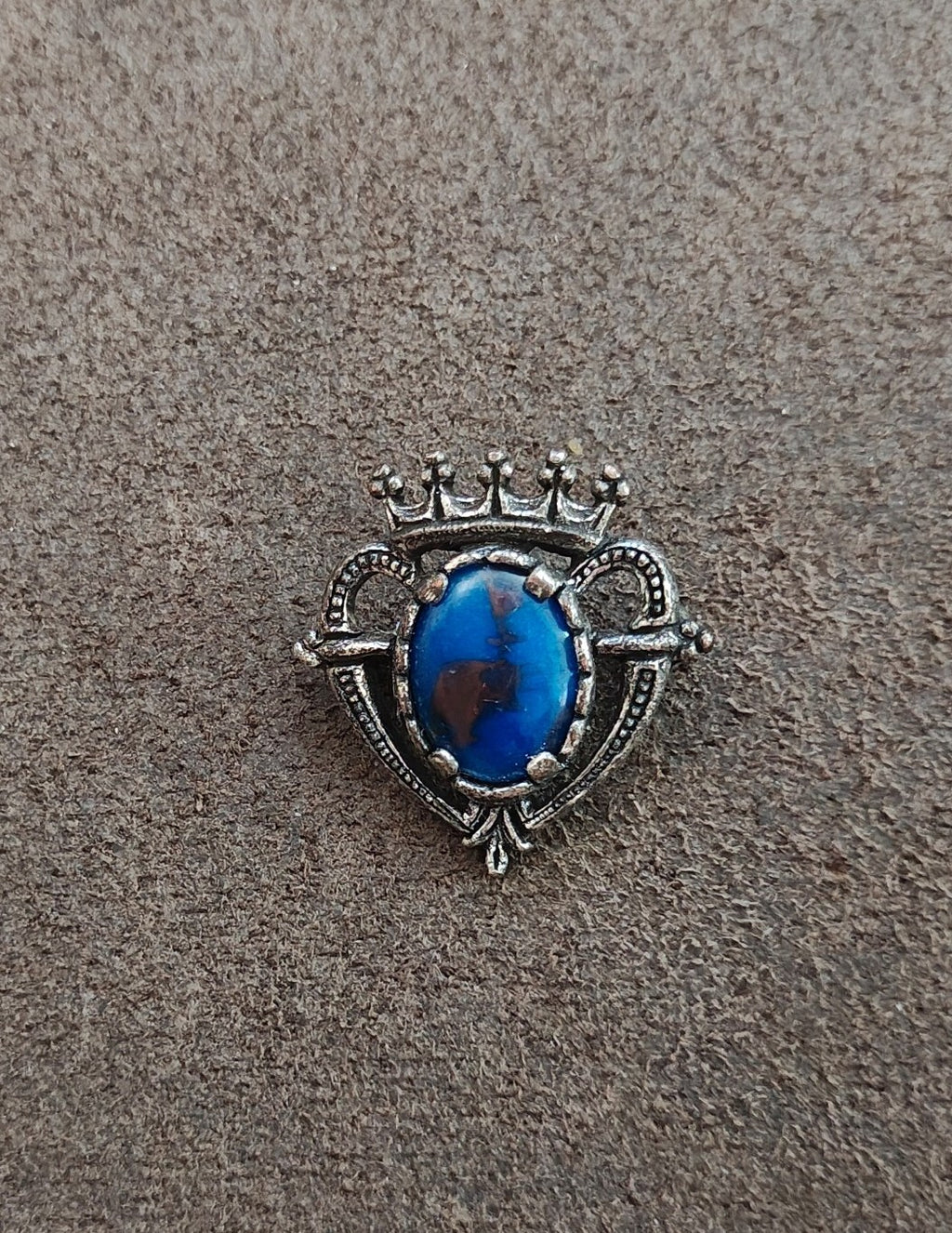 1960s/70s Signed Miracle Scottish Luckenbooth Coronet Heart  Brooch