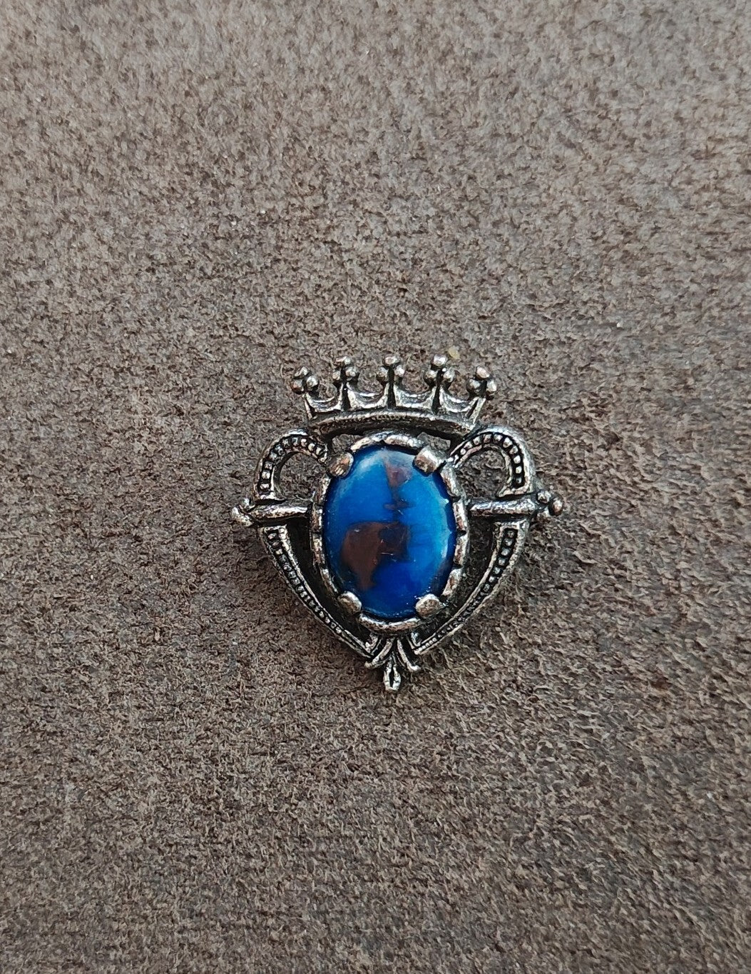 1960s/70s Signed Miracle Scottish Luckenbooth Coronet Heart  Brooch