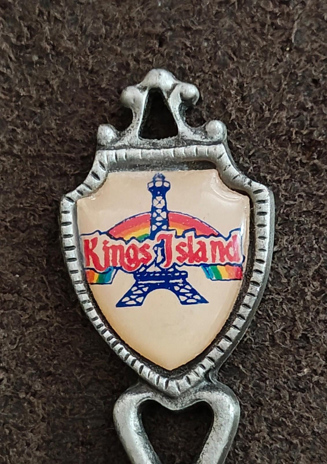 1980s Vintage Kings Island Pewter Souvenir Spoon
