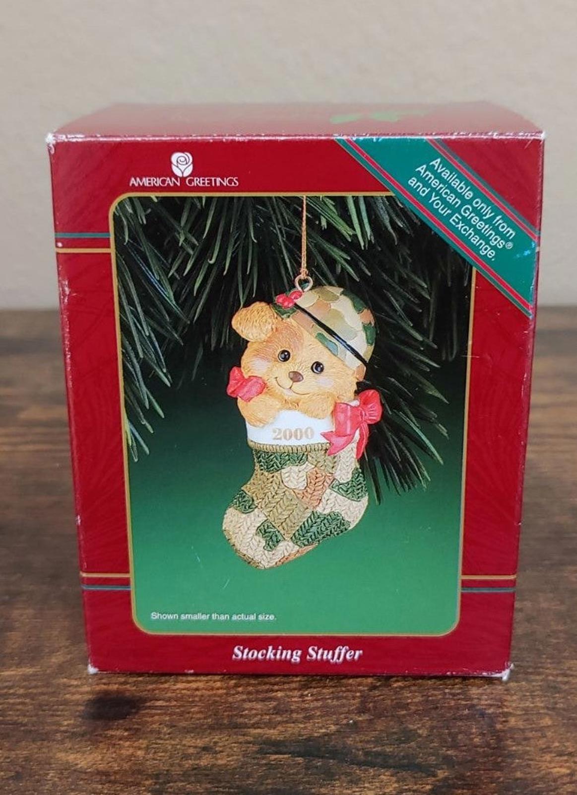 2000 American Greetings Operation Santa Army Bear Ornament