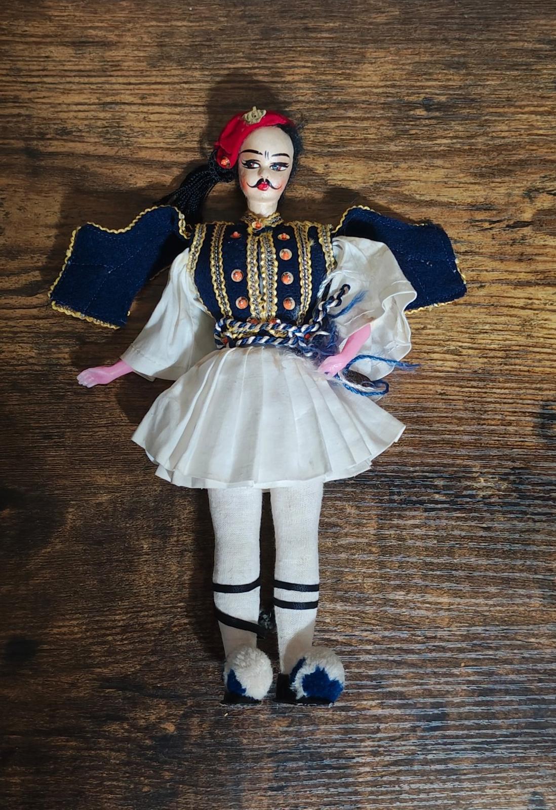 1950's/60;+'s Greek Souvenir Male Folk Doll