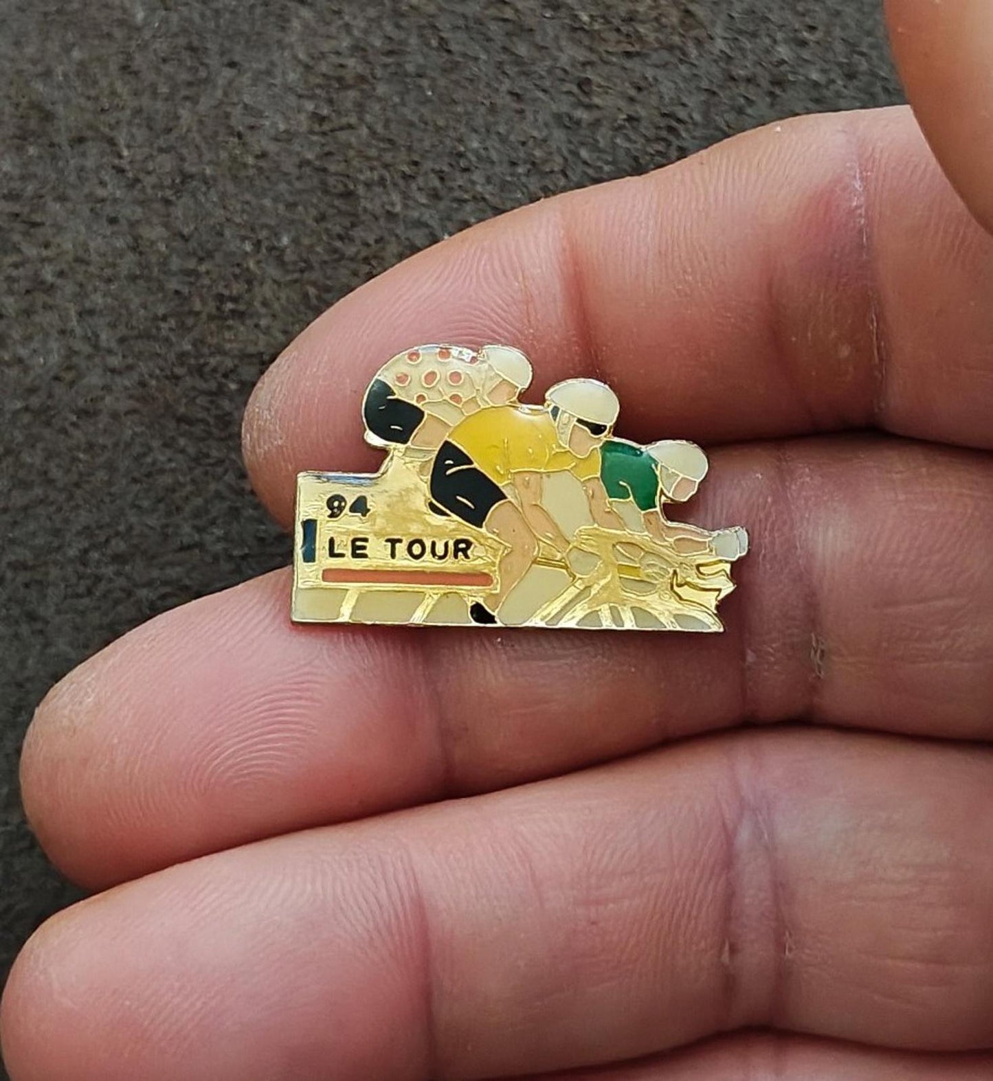 1994 Tour de France Gold Tone Enamel Pin