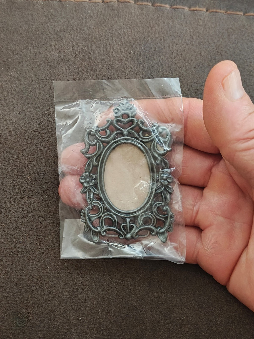 1970s/80s Pewter Tone Ornate Baroque/Victorian/Rococo Style Picture Frame NOS