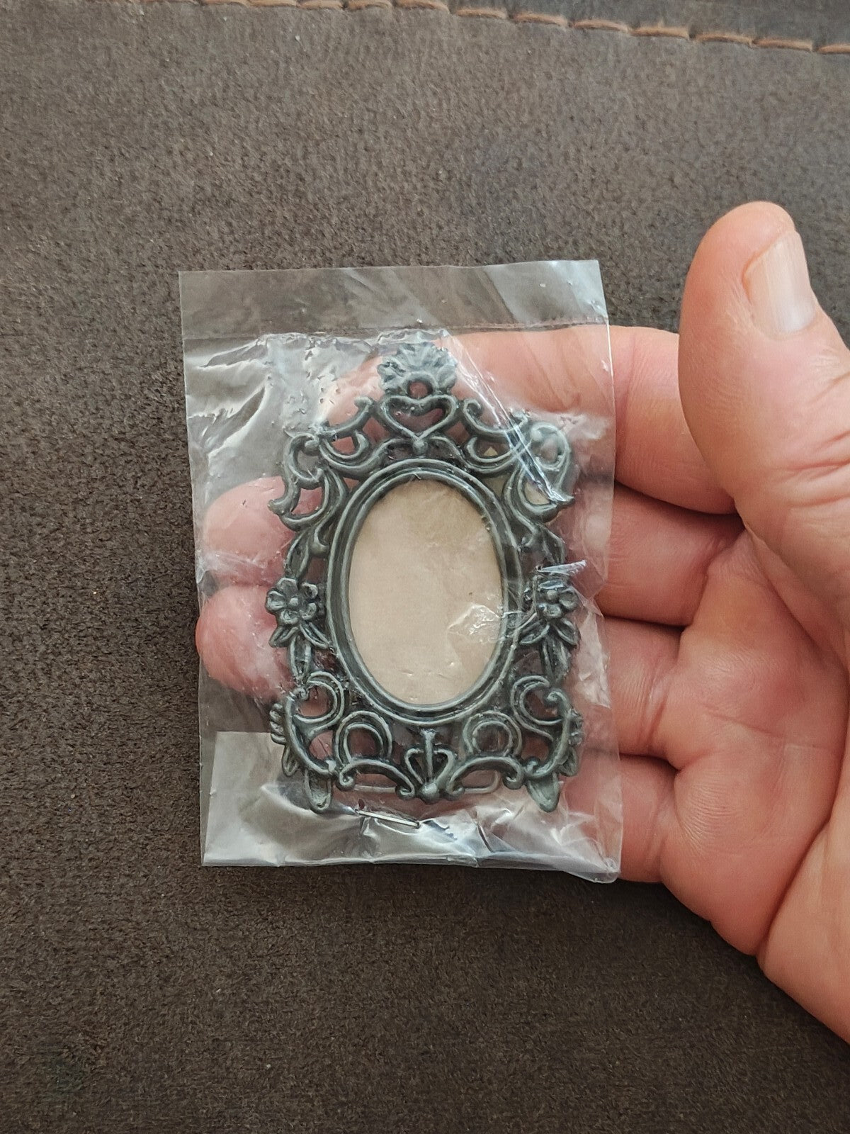 1970s/80s Pewter Tone Ornate Baroque/Victorian/Rococo Style Picture Frame NOS