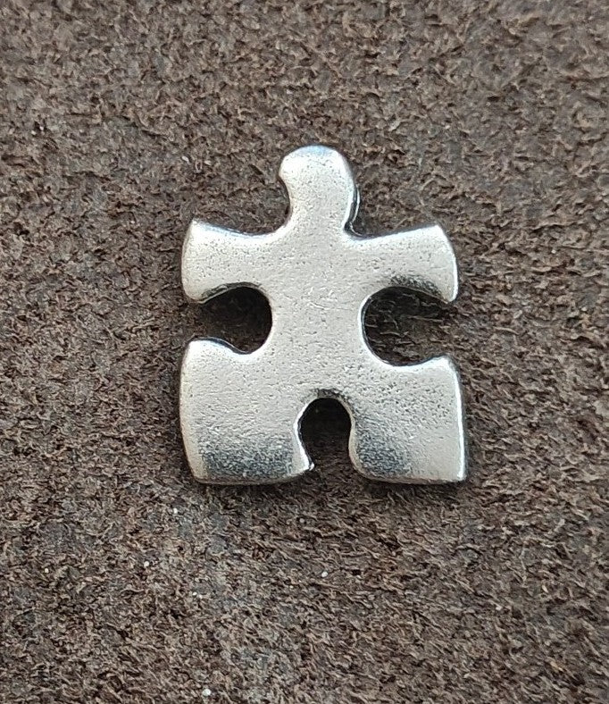 Jim Clift Fine Pewter Puzzle Piece Pin