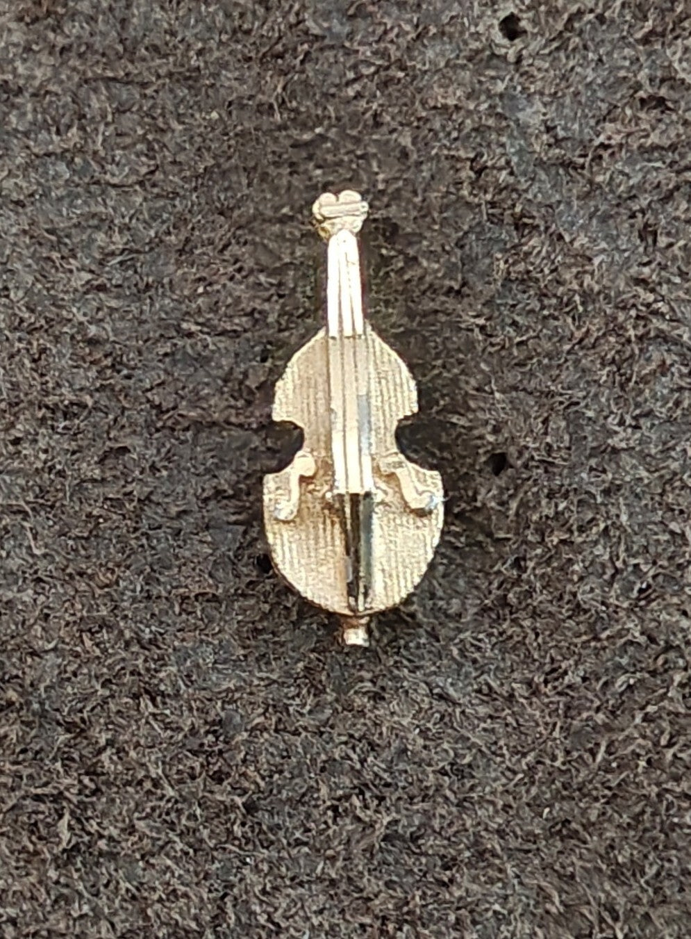 1950s/60s Swank Gold Tone Cello/Violin Tie Tack/Lapel Pin
