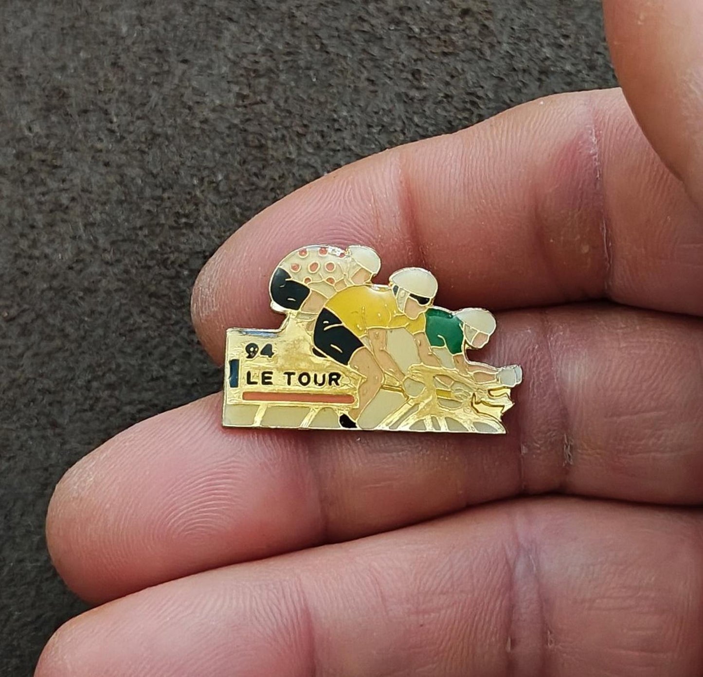 1994 Tour de France Gold Tone Enamel Pin