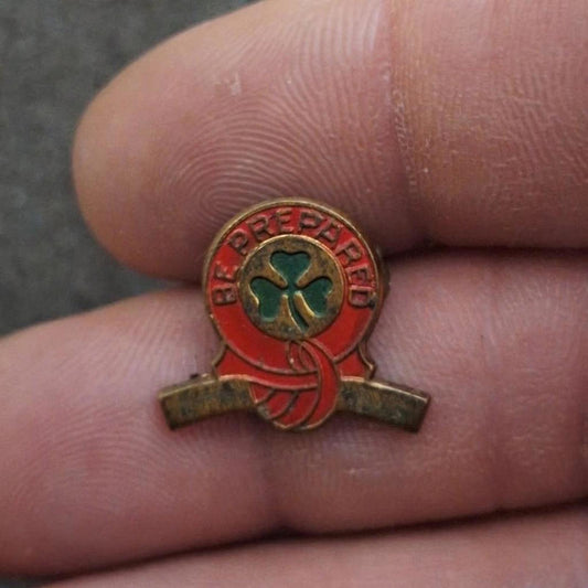 1940s Girl Scout BE PREPARED First Class Curved Bar Pin