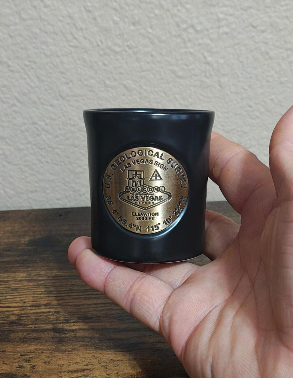 U.S. Geological Survey (USGS) "Welcome to Fabulous Las Vegas Sign Shot Glass