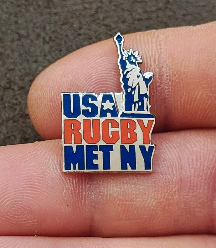 1980s/90s USA Rugby Met NY Statue of Liberty Pin