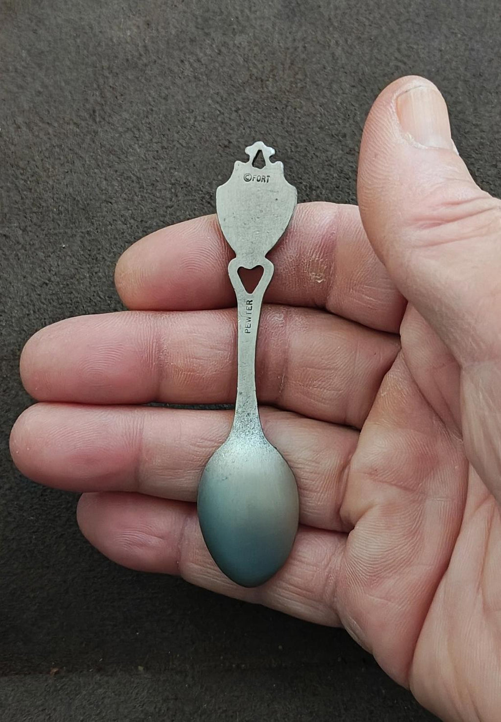 1980s Vintage Kings Island Pewter Souvenir Spoon
