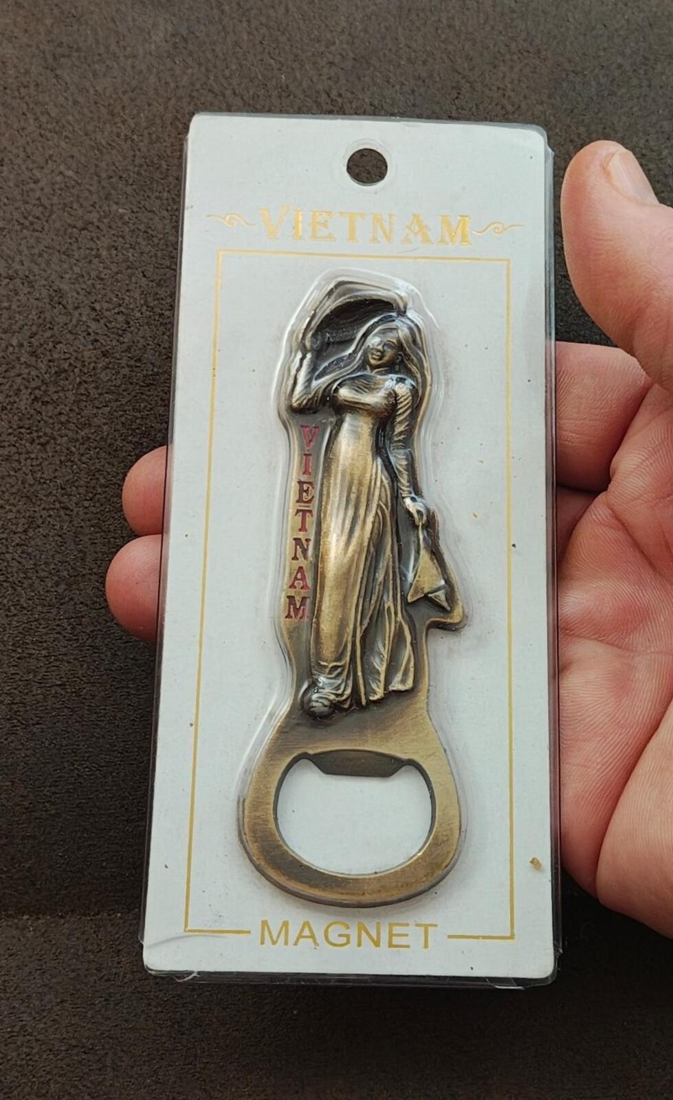 Vietnam Magnetic Souvenir Brass Bottle Opener