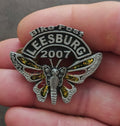 Ladies Of Harley Leesburg 2007 Bike Fest Butterfly W/ Glitter Accents Pewter Pin