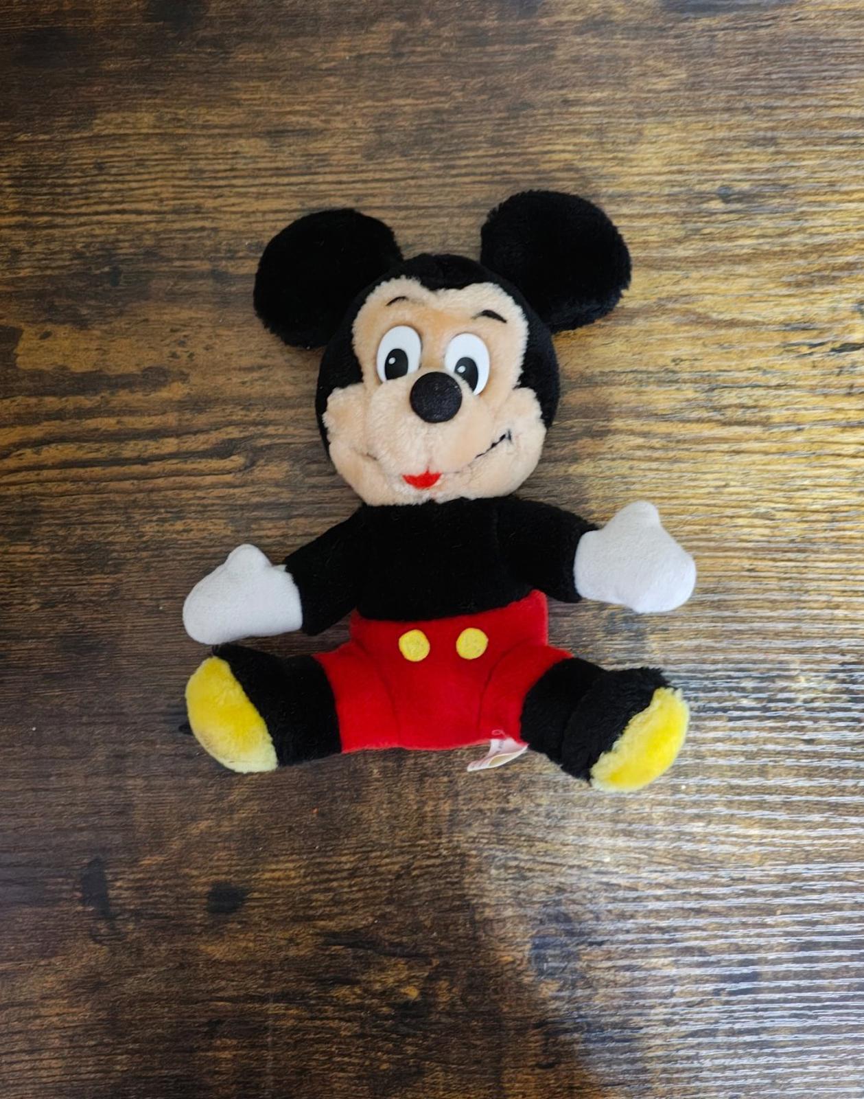 1980's Vintage Disneyland Walt Disney World Mickey Mouse 8" Plush