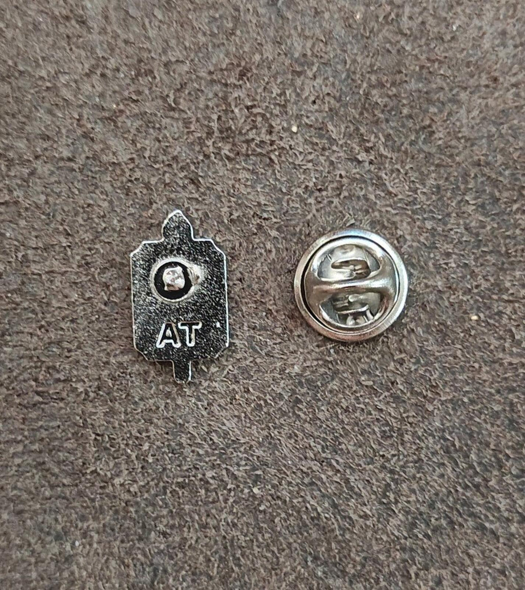 1970s/80s Alpha Sigma Lambda Honor Society (ΑΣΛ) Silver Tone Enamel Pin New