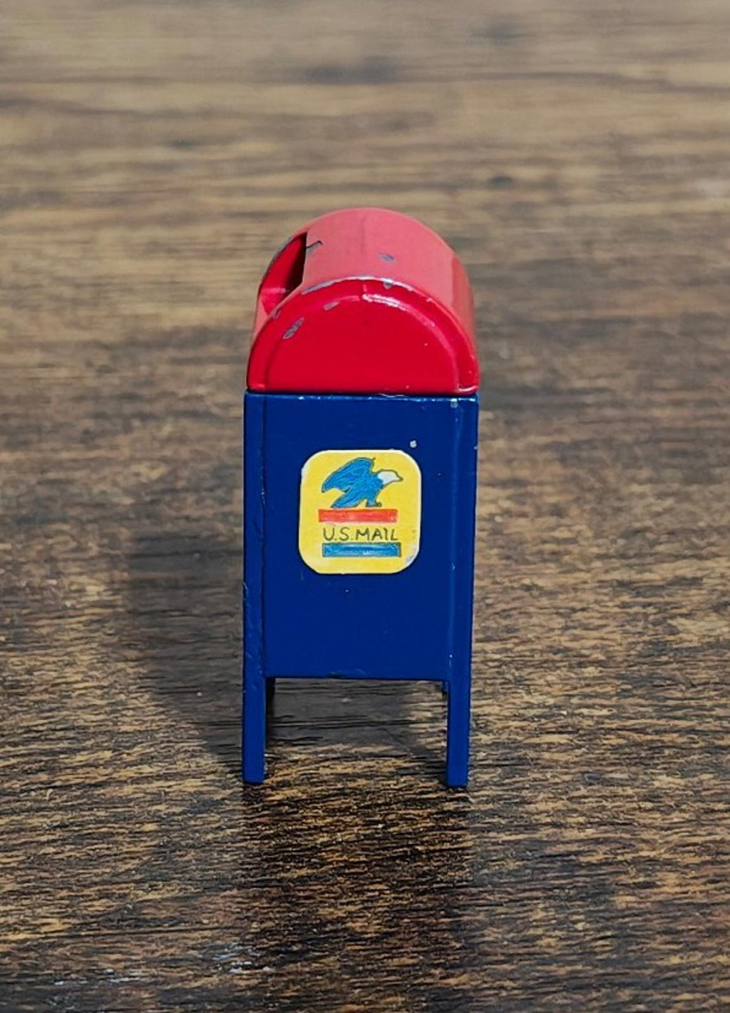 1989 Retired Dept 56 Miniature Metal Hand Painted "Mail Box"