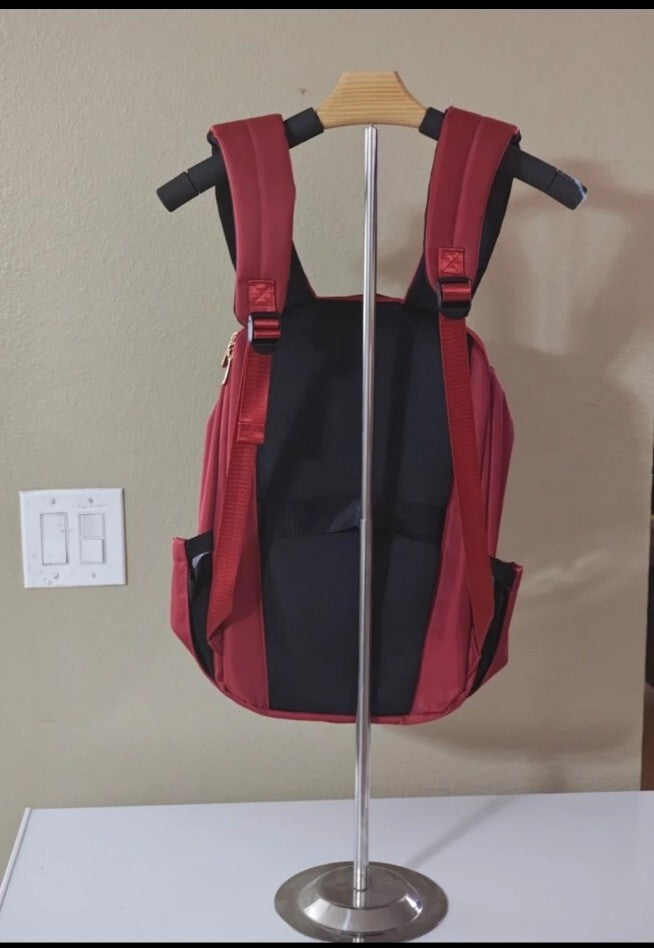Loulu Red Canvas Backpack