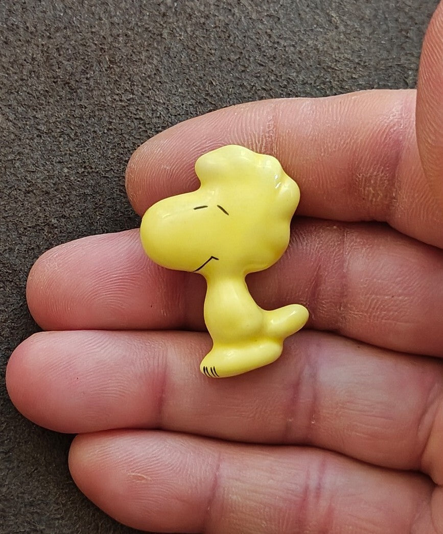 1970s Peanuts Woodstock Ceramic Pin
