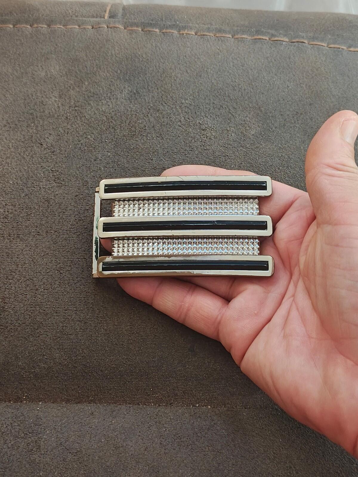 1990s Adidas 3-Stripe "Golf Trophy" Belt  Buckle