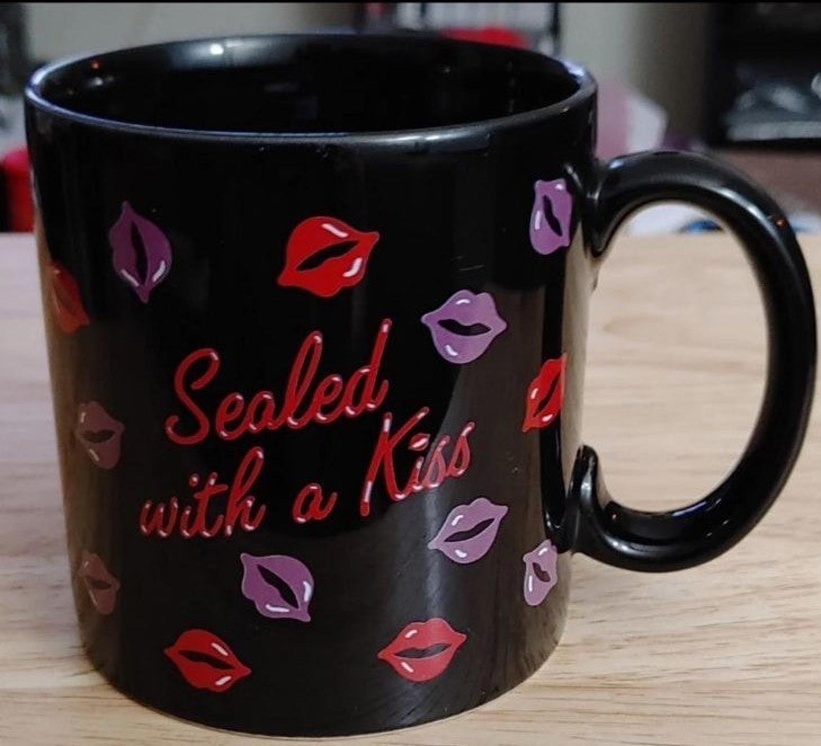 1990's Russ Berrie Sealed With A Kiss Mug