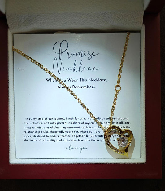 Forever Love Gold Tone With Crystals Heart Pendant Necklace