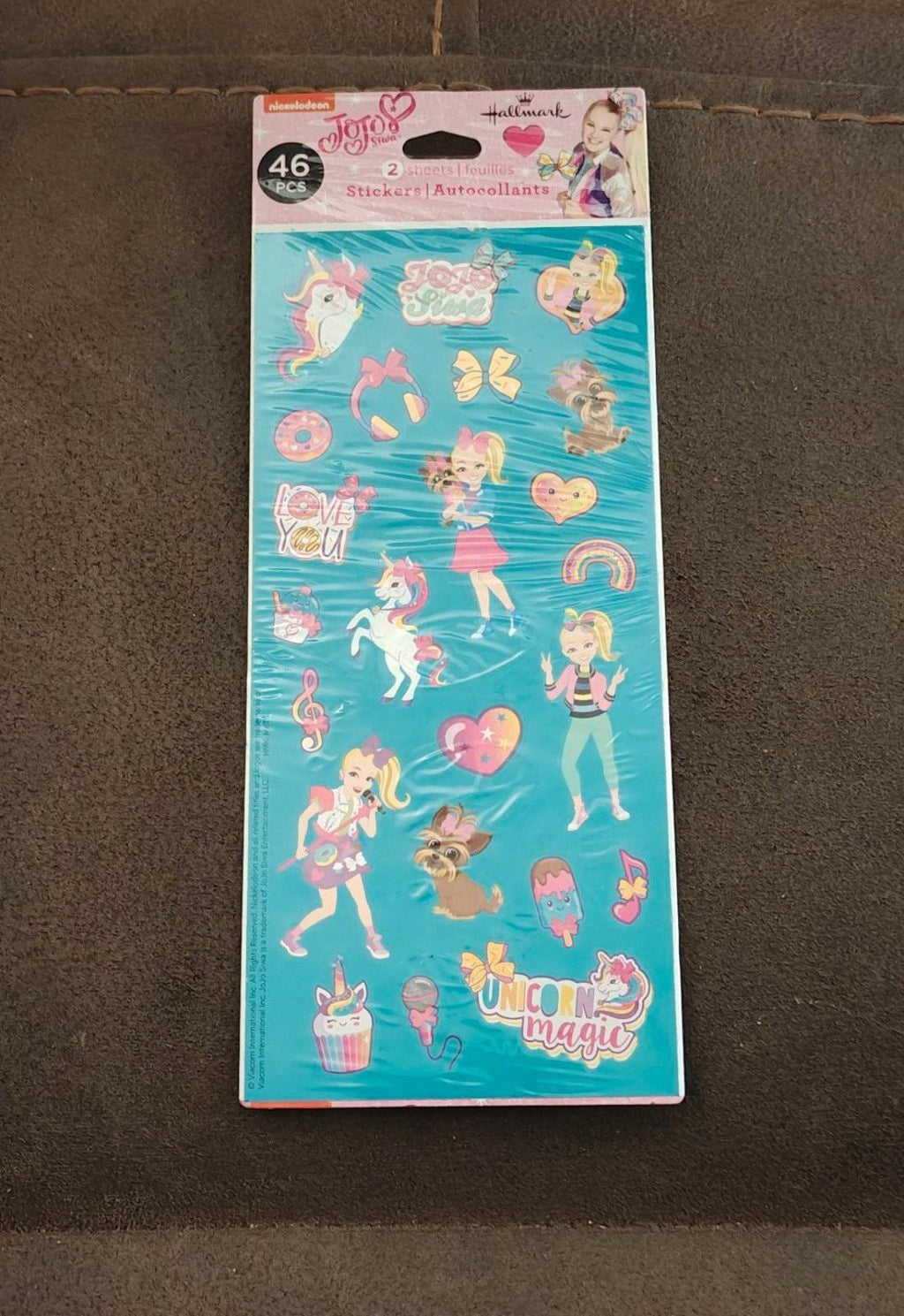 Set Of 1 pack of L.O.L. Surprise! Sticker Sheets. And 1 JoJo Siwa Sticker Sheets