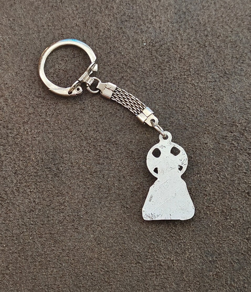1960s/70s Sacred Heart of Jesus Pewter Keychain