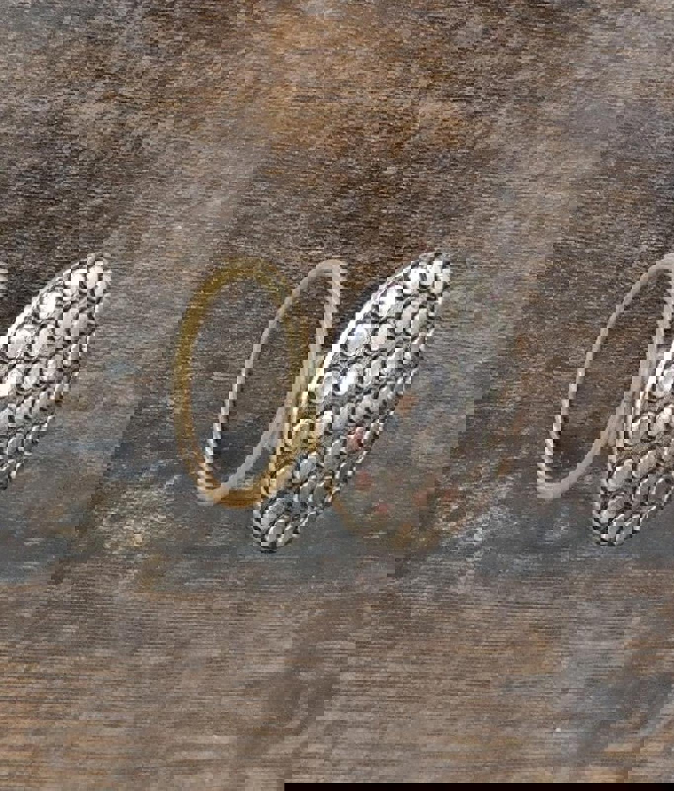 1970's Gold Tone Dots & Darkened Background Scarf Clip