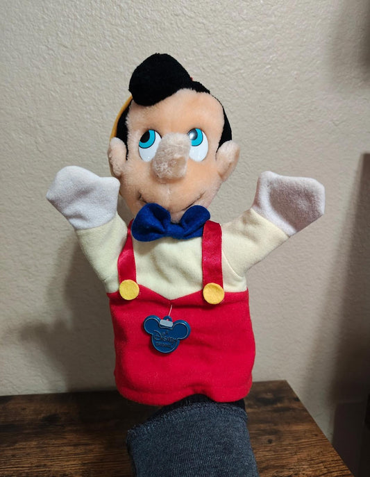 1980s Vintage Disney Pinocchio 12" Hand Puppet