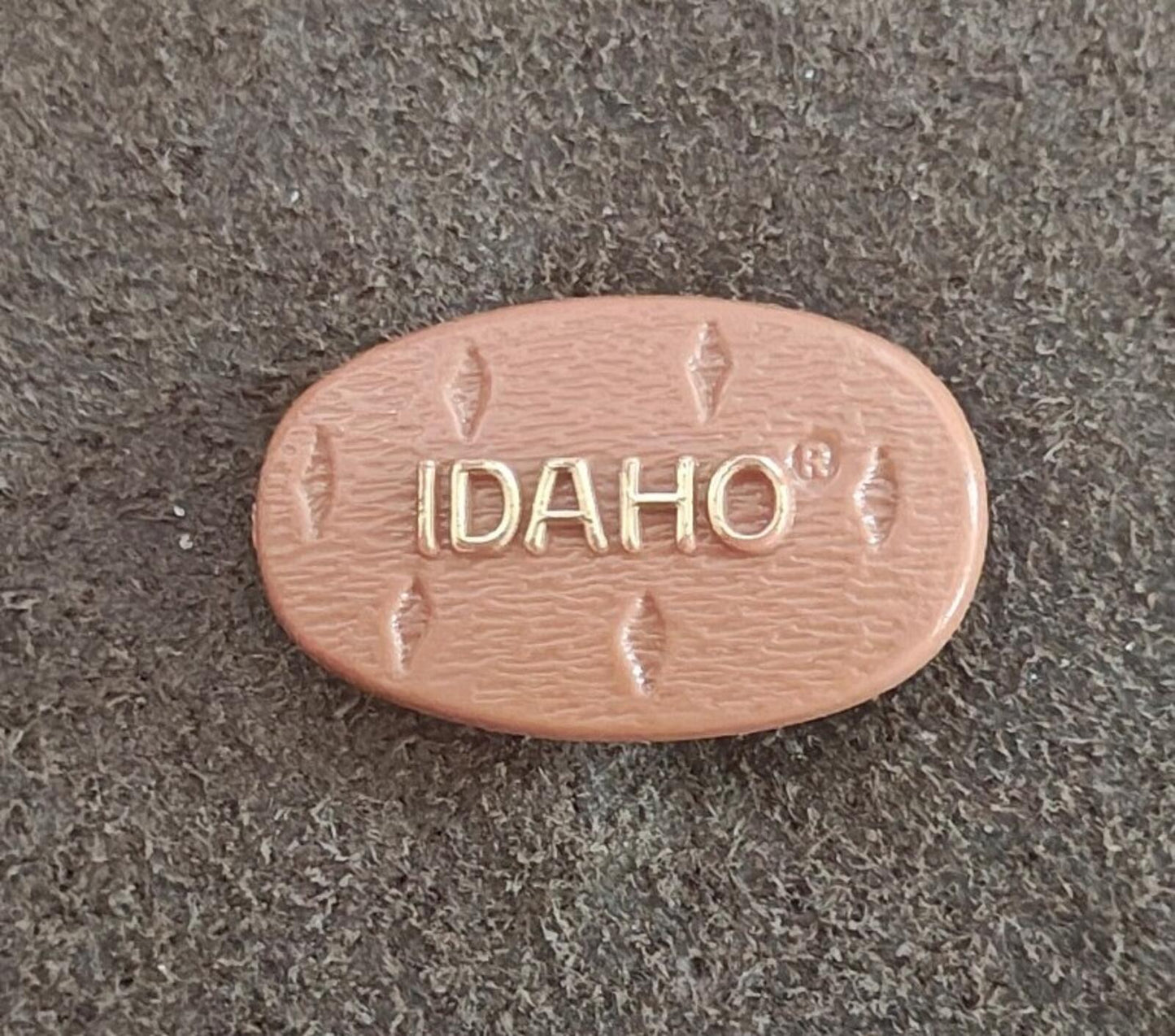 1980s Idaho State Potato Plastic Pin