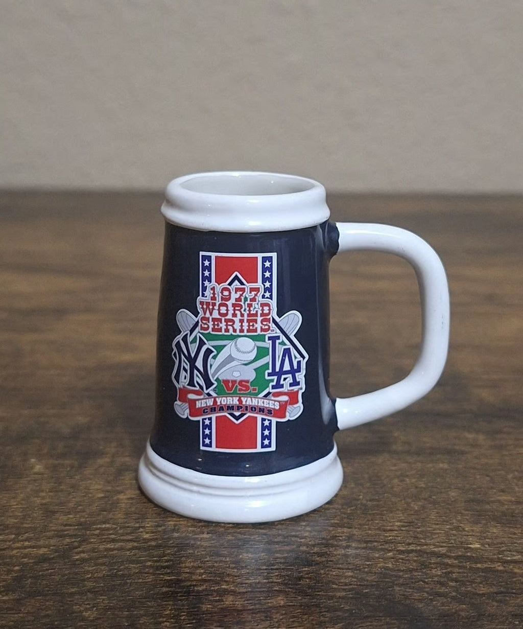 New York Yankees 1977 World Series Champions Decorative Miniature Mug.
