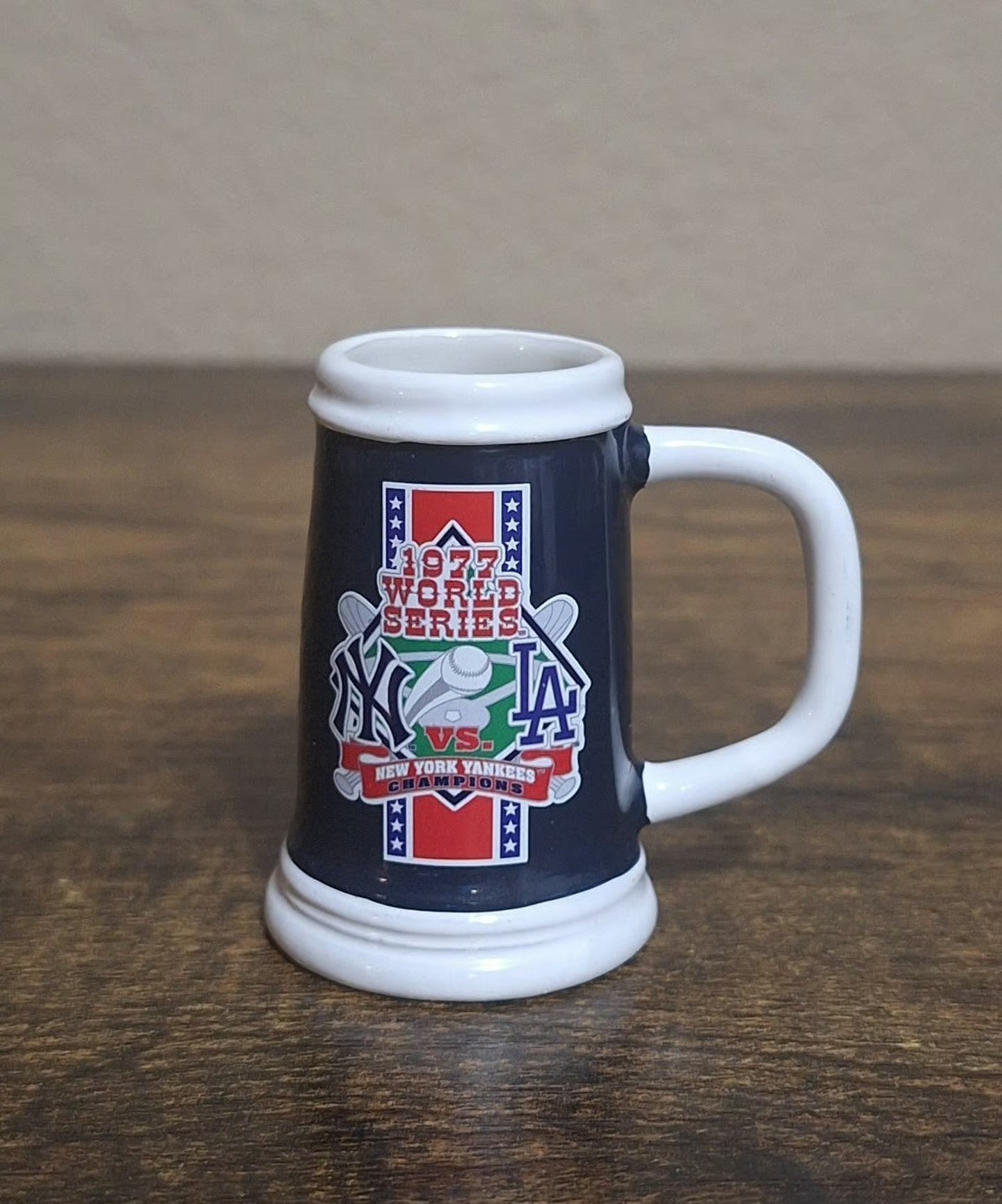 New York Yankees 1977 World Series Champions Decorative Miniature Mug.