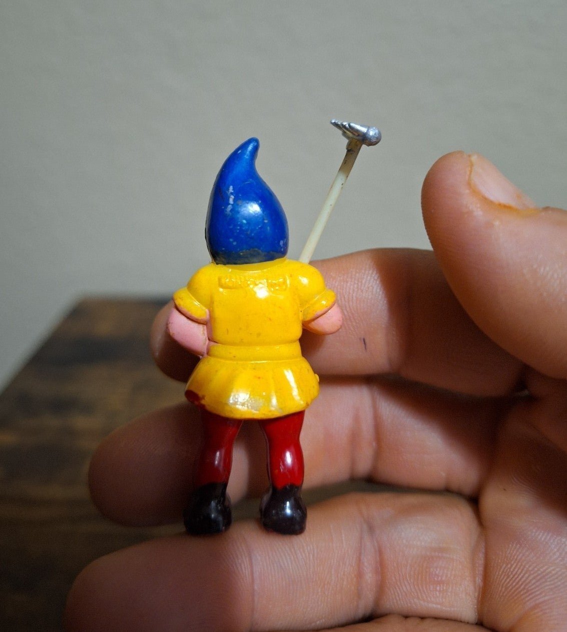 60s Plastic Garden Gnome Dwarf Elf Figurine - Trinketmania