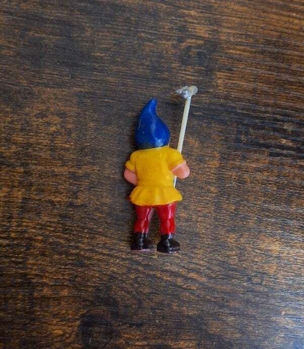 60s Plastic Garden Gnome Dwarf Elf Figurine - Trinketmania