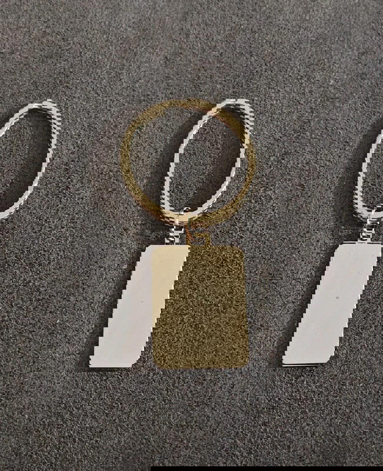 1990s Vintage Colibri 18k Gold Plated Key Chain Made In USA