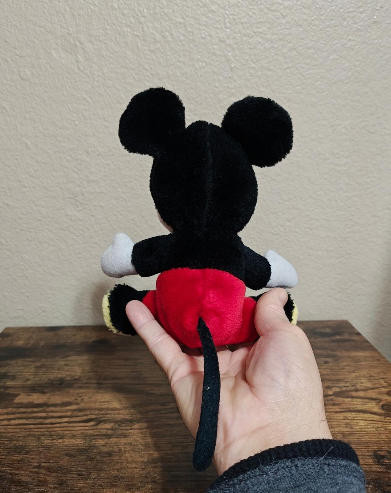 1980's Vintage Disneyland Walt Disney World Mickey Mouse 8" Plush