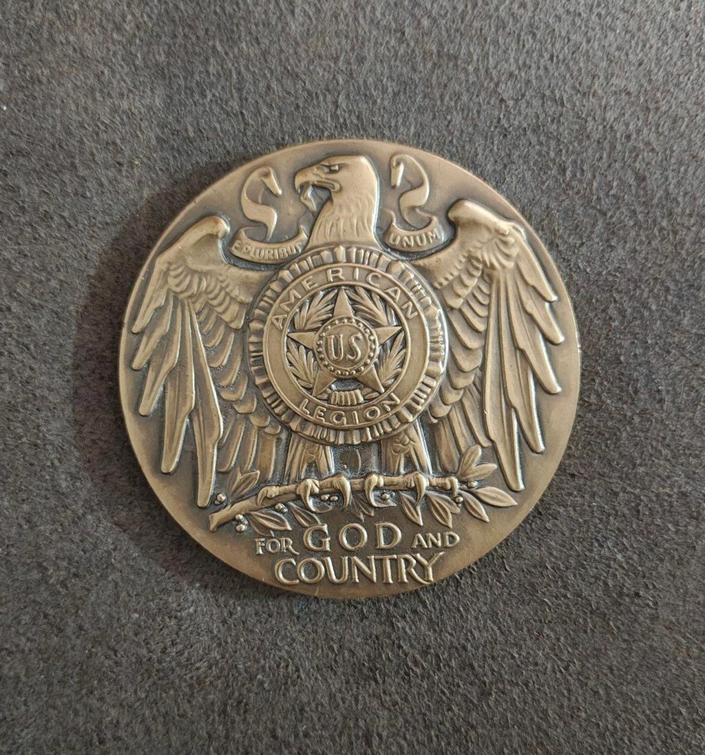 1970s The American Legion School Award Large Bronze Medallion