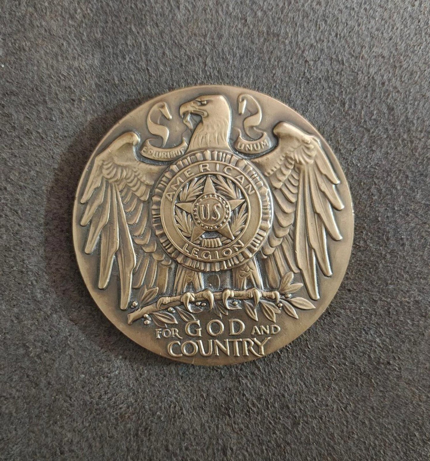 1970s The American Legion School Award Large Bronze Medallion