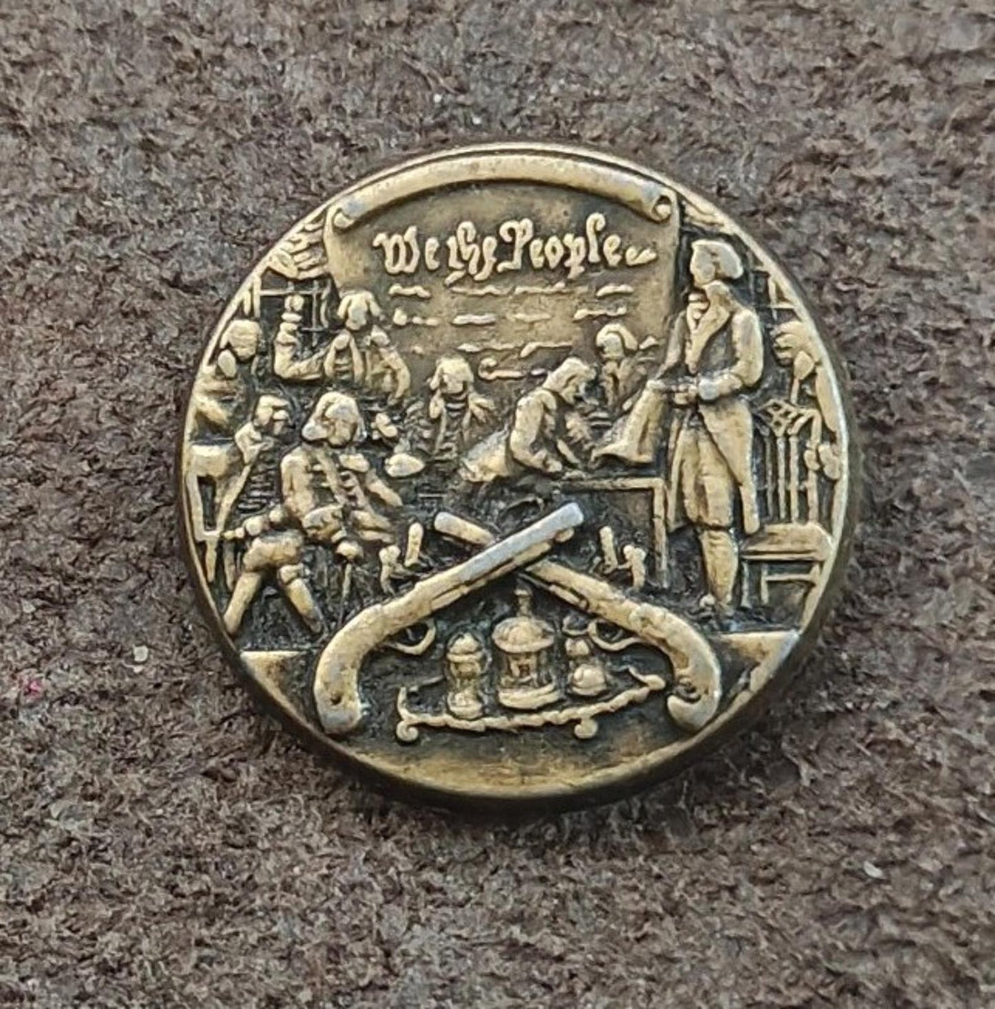 1970s/80s National Rifle Association "We The People" Constitution Signing Pin