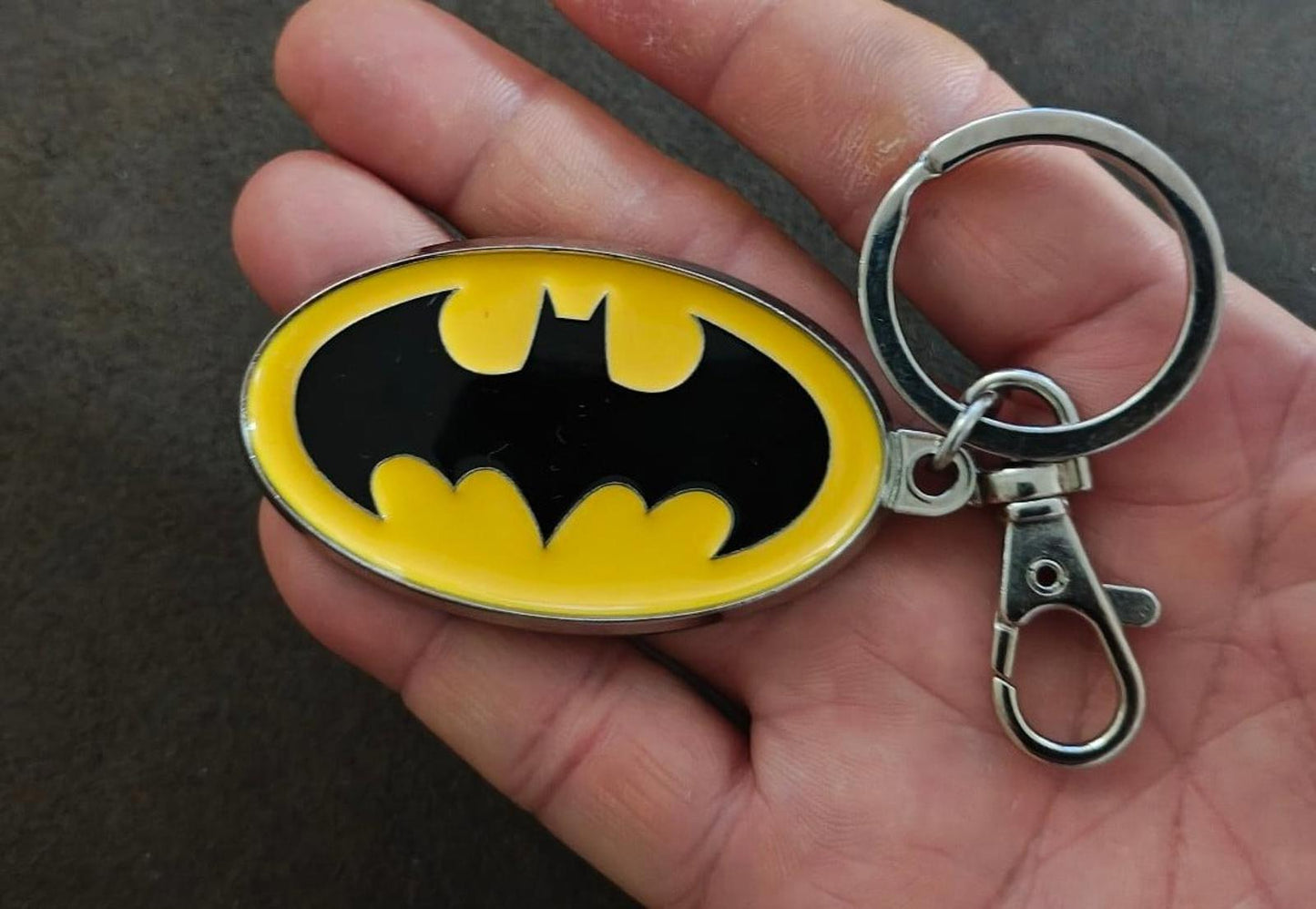 DC Comics Batman Logo Pewter Keychain
