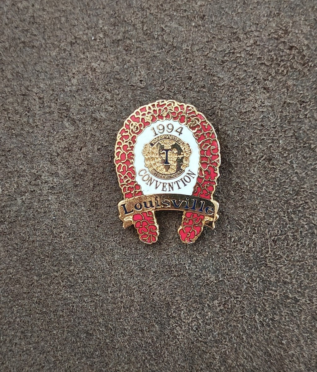 1994 Toastmasters International Convention Louisville Kentucky Gold Tone Pin.