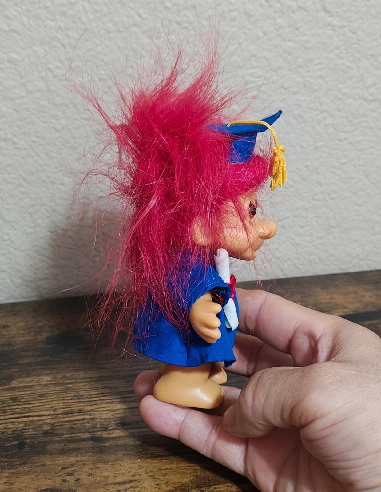 1990s Russ Berrie Graduation Troll Doll