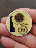 Rare American Legion Department of Delaware Gold Tone Pin