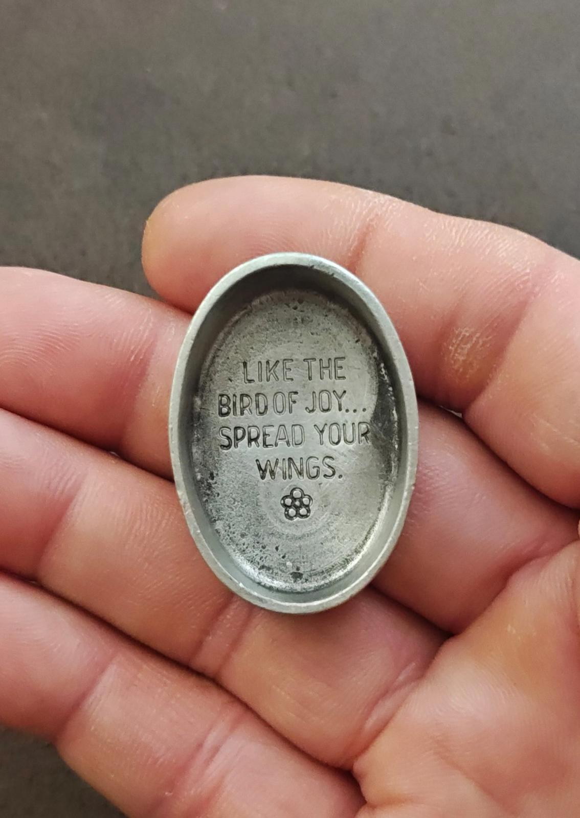 Inspirational Handcrafted Pewter Pocket Token From Basic Spirit
