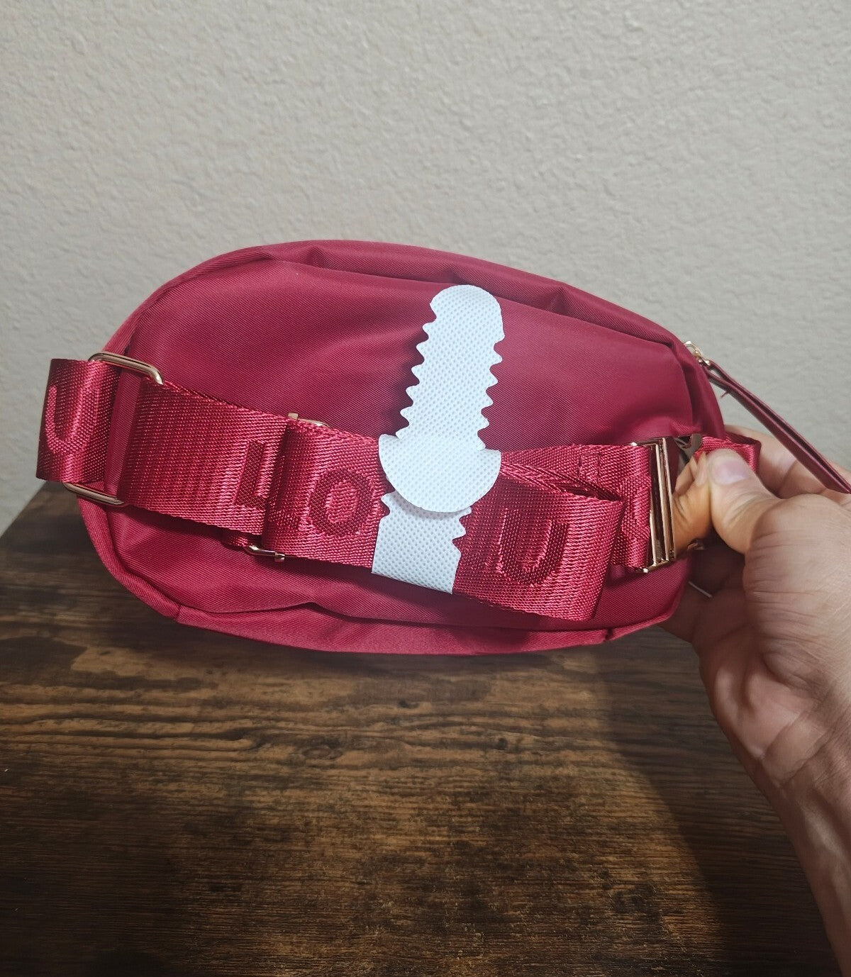 Loulu Everywhere Red Canvas Belt Bag